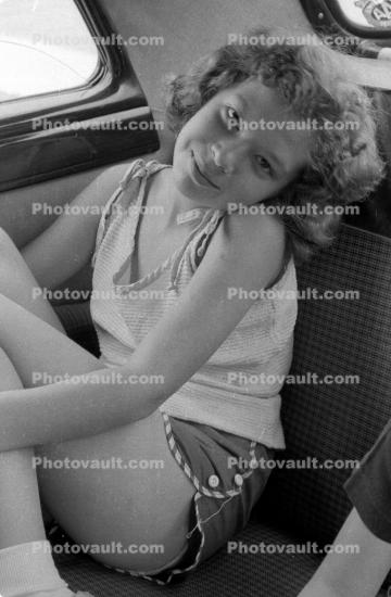 Girl, Car, 1950s