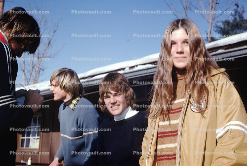 Teenagers in the Winter, Girl, Boys, 1970s
