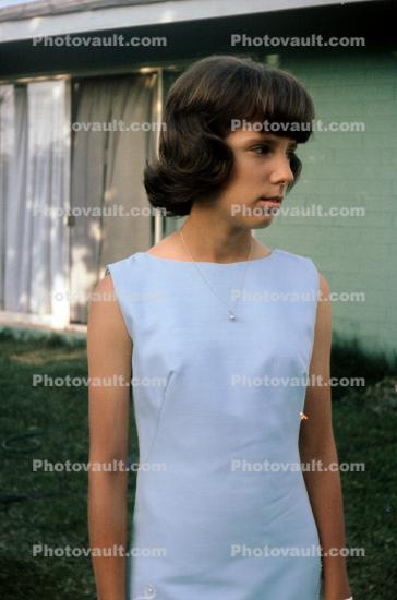 Teen Lady in her dress, 1960s