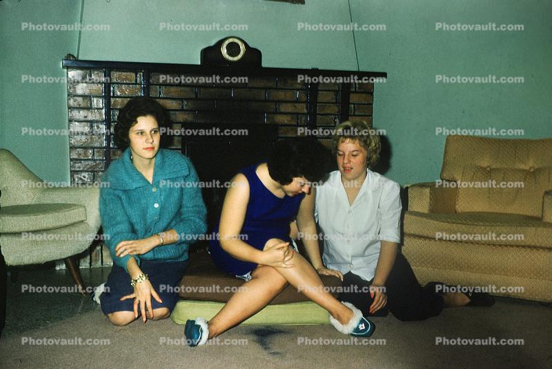 Three Young Ladies, Donna Demuth, Sharon, Bobby, 1960