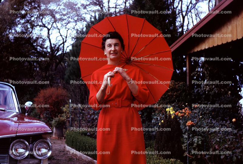 Lady in Red, car, December 1961, 1960s