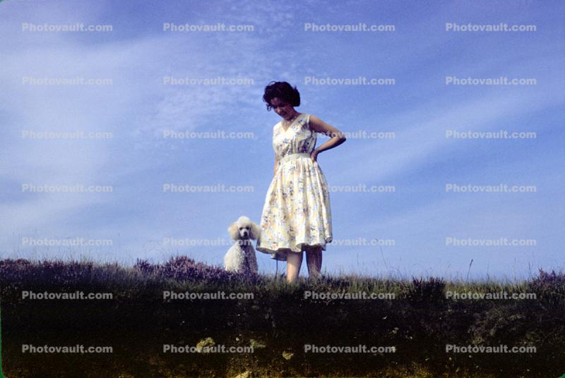 Woman with Poodle, August 1959