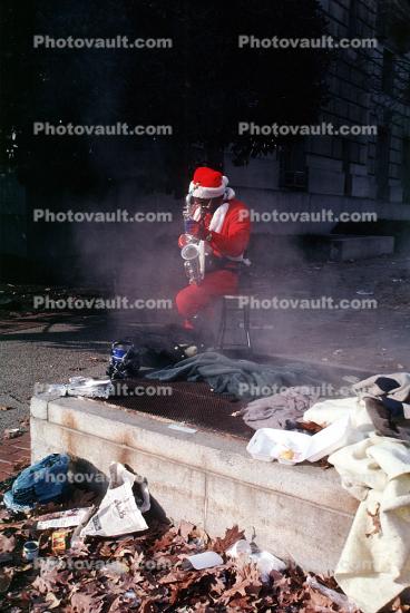 Santa Claus Playing Saxophone