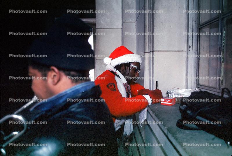 Santa Claus Homeless man