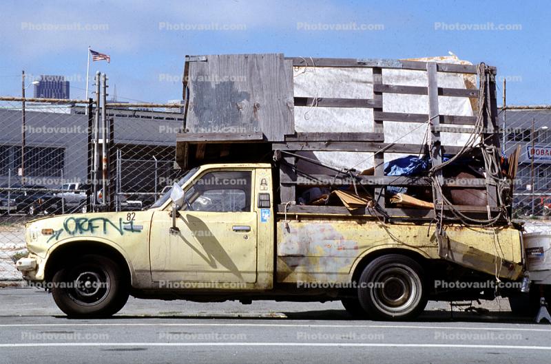 Pickup Truck, Junk, Home, San Francsico, Potrero Hill