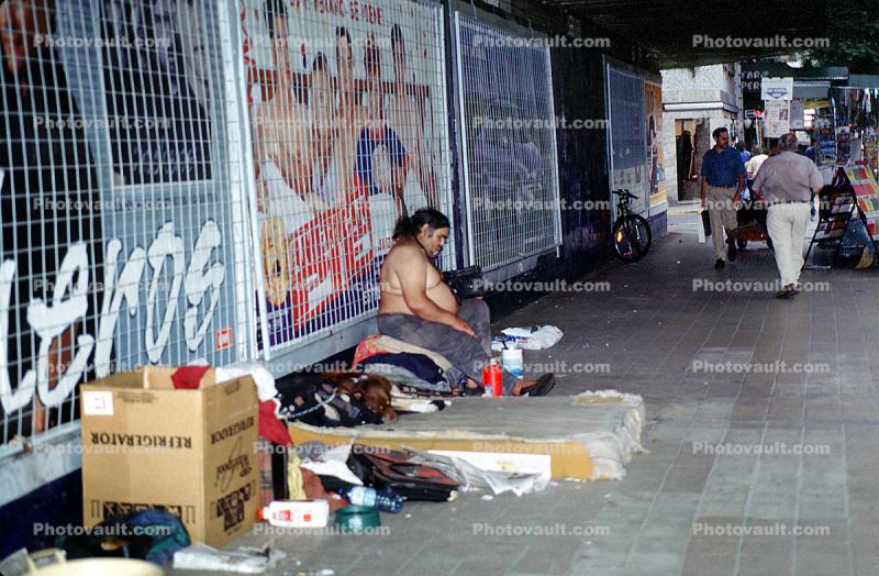 Homeless encampment, Buenos Aires, Argentina