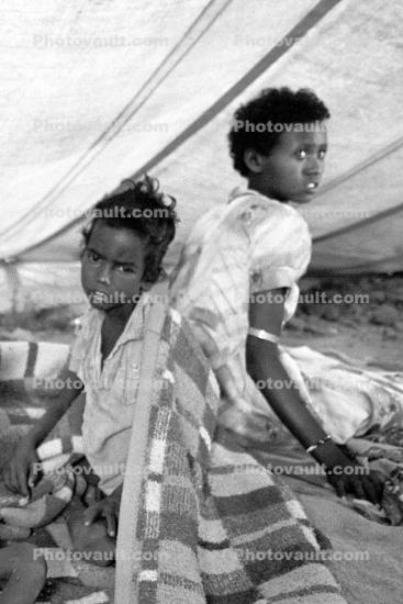 Two Girls in a Tent, African Diaspora