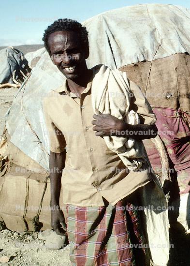 Man in a Refugee Camp, near the Ethiopia Somalia border, African Diaspora