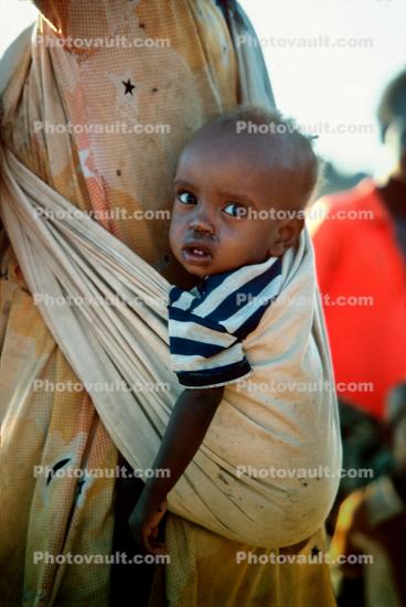 Boy Caught in War, Refugee Camp, near the Ethiopia Somalia border, African Diaspora