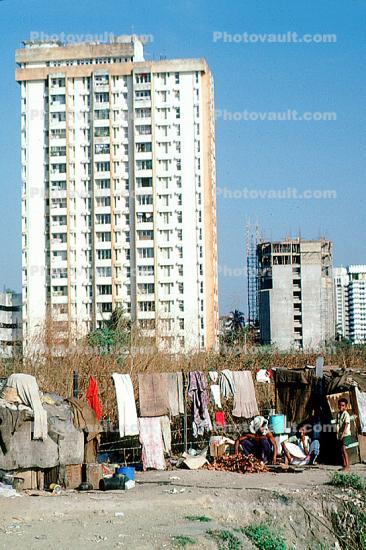 Shanty town, Mumbai, (Bombay), India