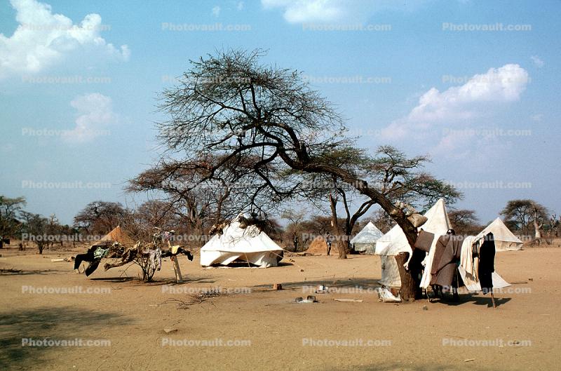 Tents, Refugee Camp, Diaspora, Mozambique
