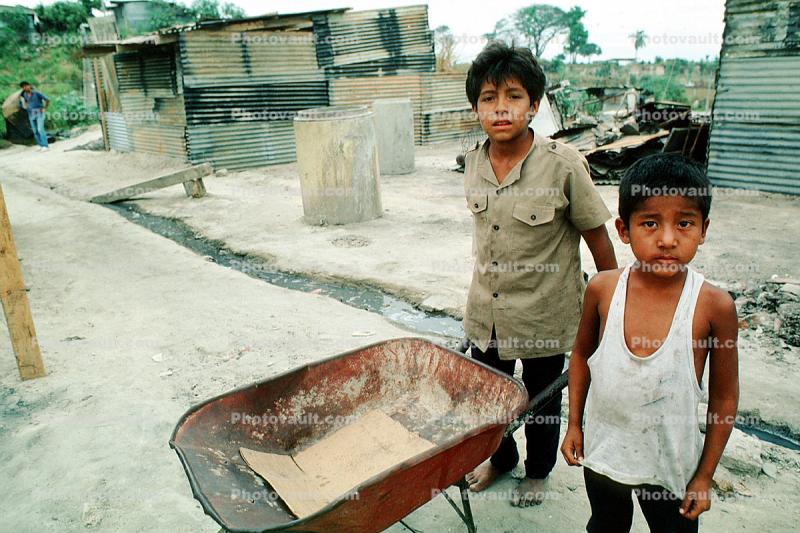 Child Labor, Boys, Wheelbarrow, San Salvador