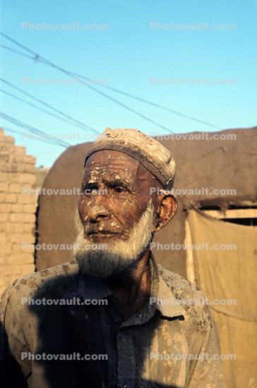Man, beard, Refugee Camp, Pakistan