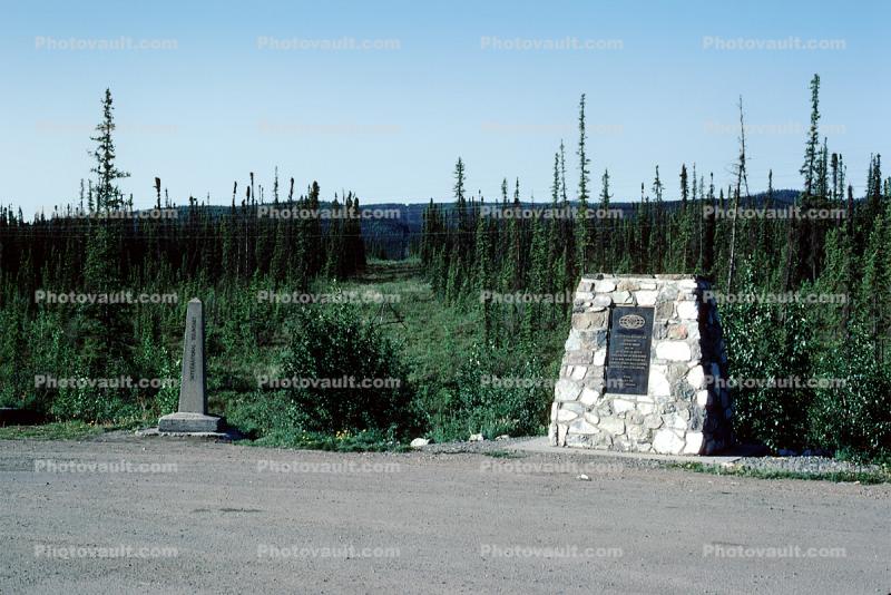 Alaska Canada border, USA Canadian border, June 1984