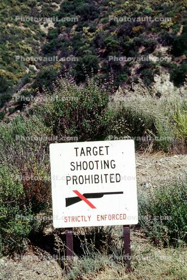 Target Shooting Prohibited