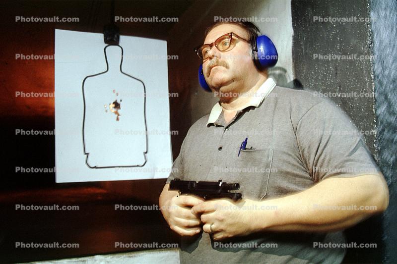 shooting Range, Pistol, Firing Guns