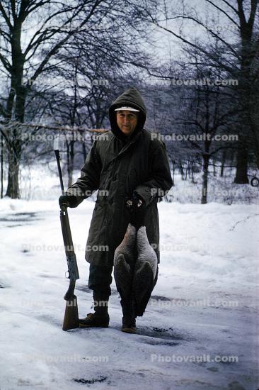 Duck, Geese, Hunter, February 1961, 1960s