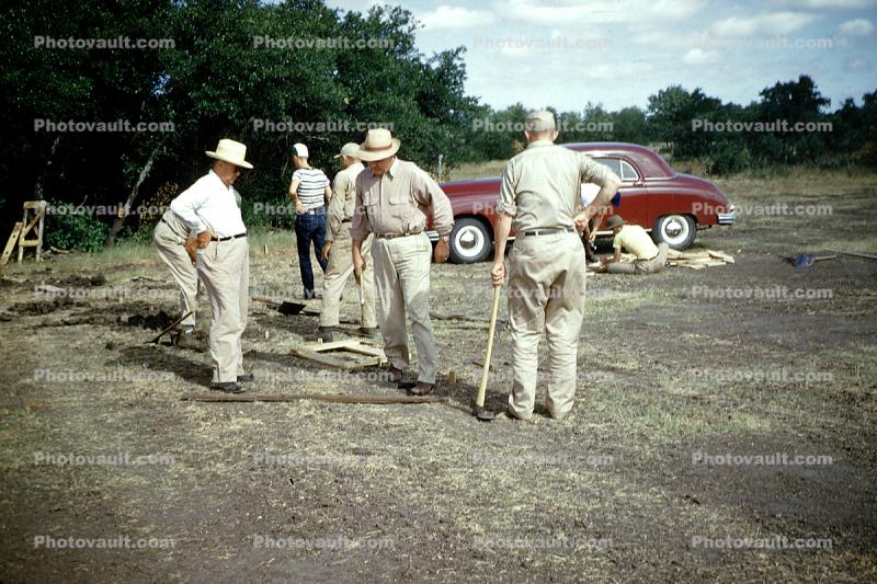 Skeet Shooting, Competition, Car, Automobile, Vehicle, 1948, 1940s