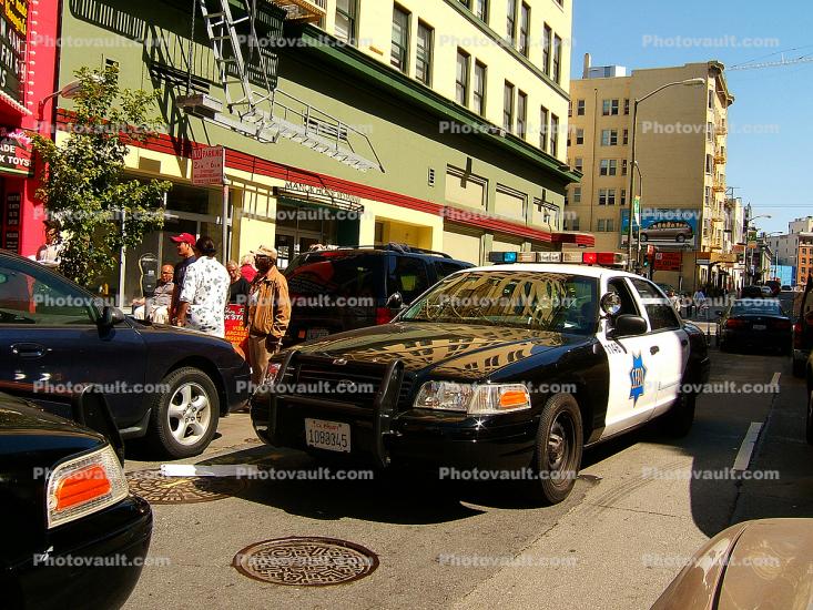 SFPD, Cruiser, Ford Interceptor Car