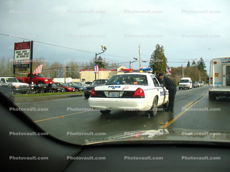 Ford Interceptor Car, Port Angeles, northwest Olympic Peninsula, Washington