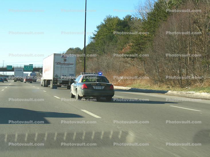 Massachsettes State Police, squad car, traffic ticket, Ford Interceptor