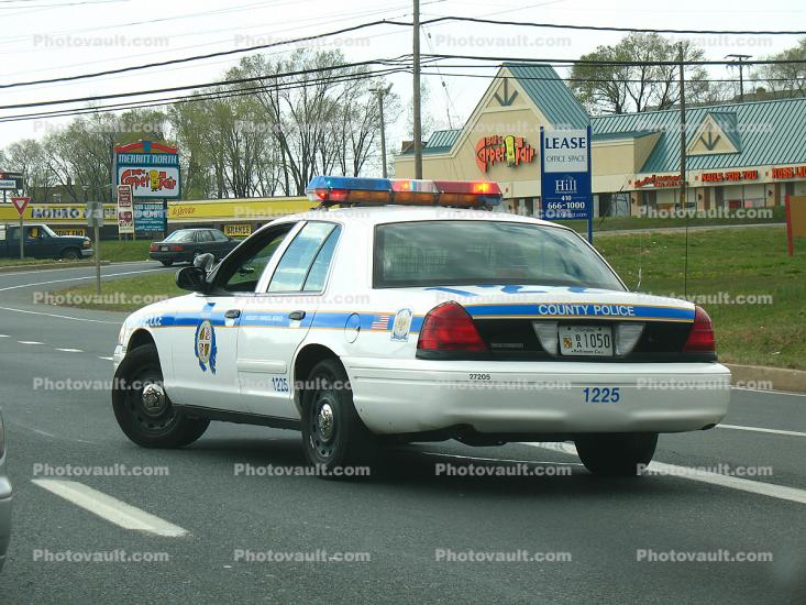 Ford Interceptor, Squad Car, Baltimore, County Police, 1225