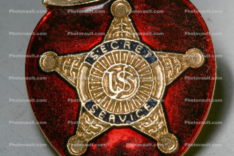 Secret Service Button, Badge