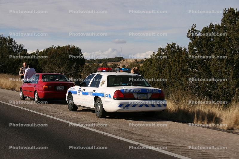 Arizona Highway Patrol, AHP, Car pulled over