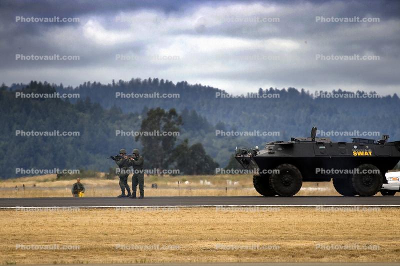 SWAT team, Sonoma County Sheriff, Armored Car