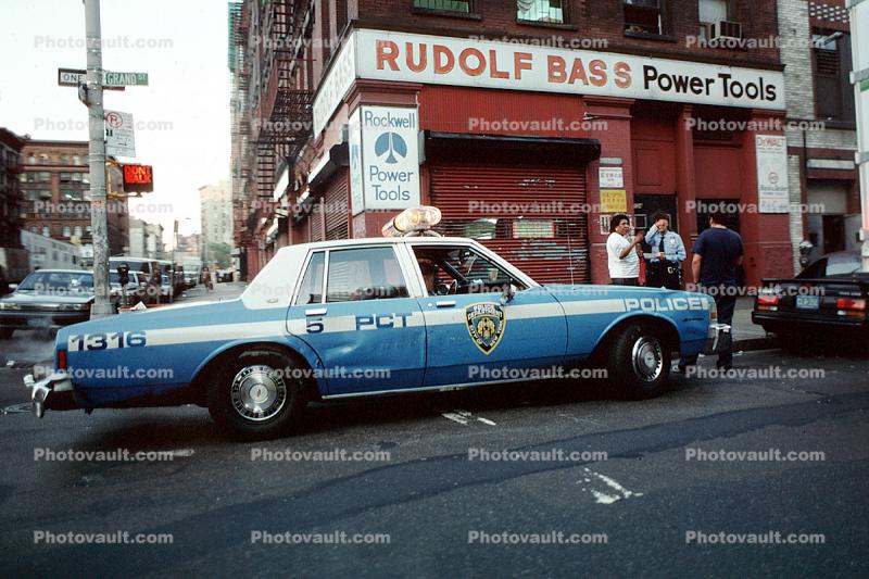 Squad Car, New York City, 1987 Chevy Caprice, Chevrolet