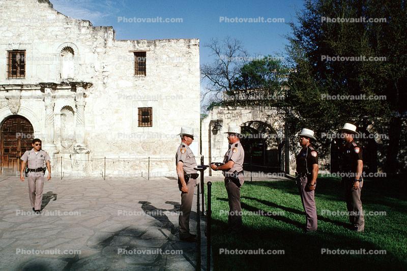 Texas Rangers, Lowering of the Flag, The Alamo