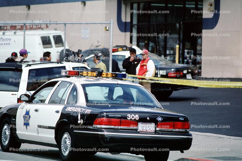 shooting, crime scene investigation, CSI, Squad Car, Ford Interceptor, Crown Victoria