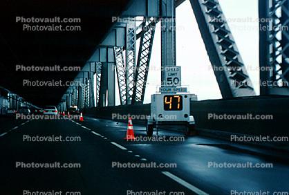 speeding, traffic control, San Francisco Oakland Bay Bridge