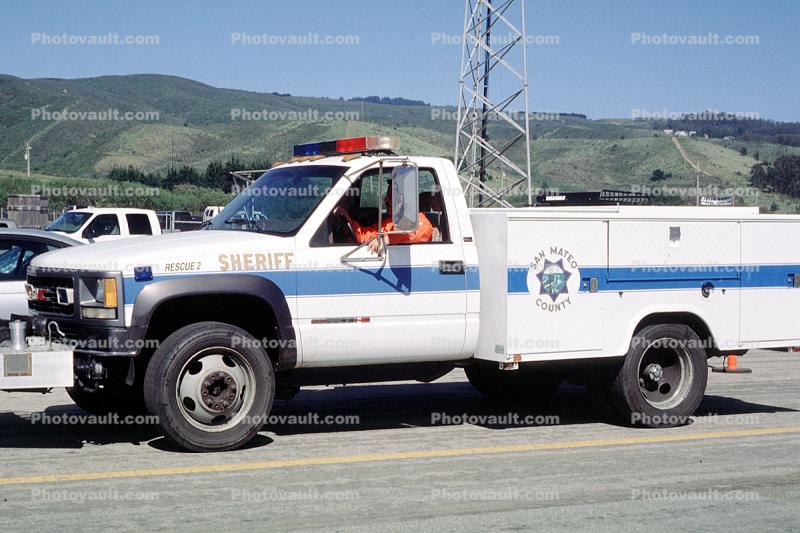 San Mateo County Sheriff, pickup truck