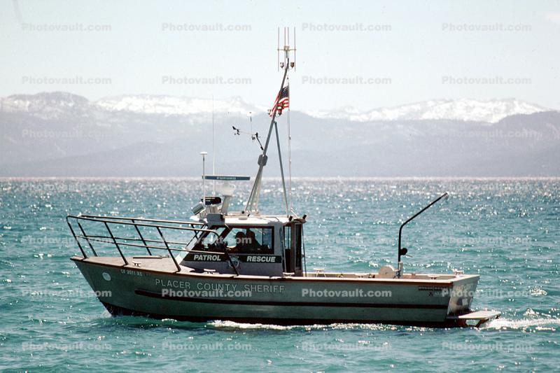 Placer County Sheriff, Patrol Rescue Boat