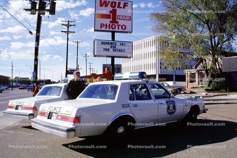 Dodge Diplomat, Squad Car, Wolf Photo, Memphis Police, 1985, 1980s