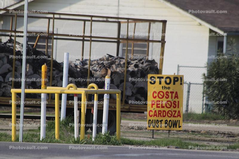 STOP the Costa Pelosi Cardoza Dust Bowl Sign