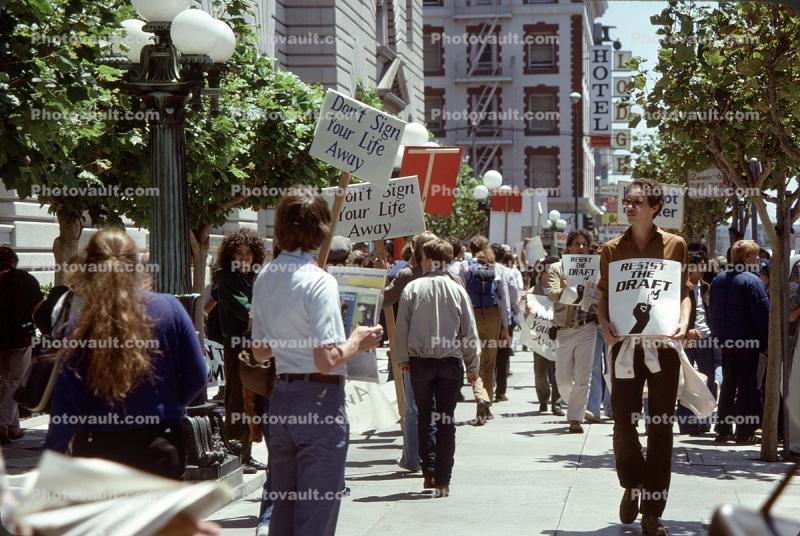 Anti Draft rally, 16 July 1980