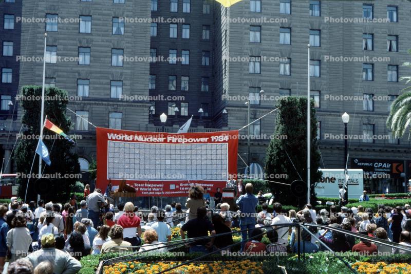 Anti Nuclear Weapons Rally, Union Square, 8 July 1984