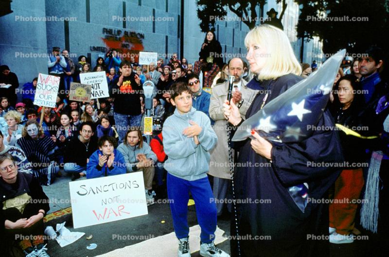 Anti-war protest, First Iraq War, January 15 1991