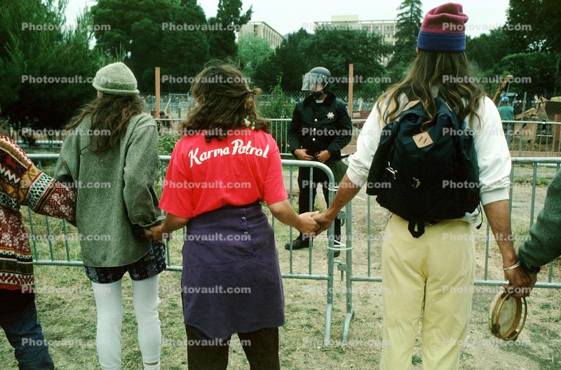 Karma Patrol, Peoples Park Protest, Berkeley California, August 1991
