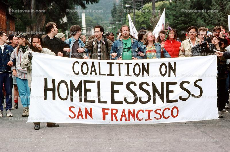Coalition on Homelessness, Peoples Park Protest, Berkeley California, August 1991