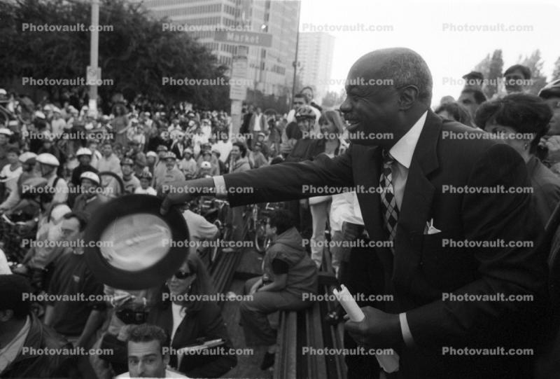 Mayor Willie Brown at Critical Mass Rally