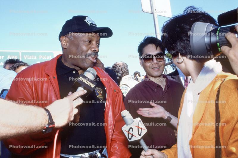 Willie Brown Interview at a No on Proposition 209 Protest, 28 August 1997