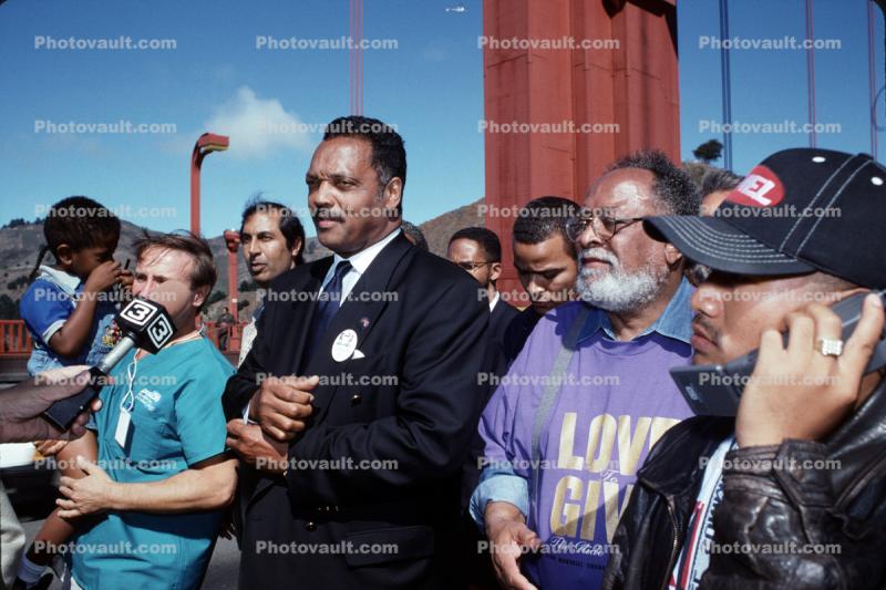 Cecil Williams and Jessie Jackson, No on Proposition 209 Protest, 28 August 1997