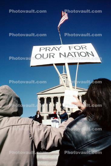 Pray for our Nation, Pro Bush Cheney ralley, Nashville, Tennessee