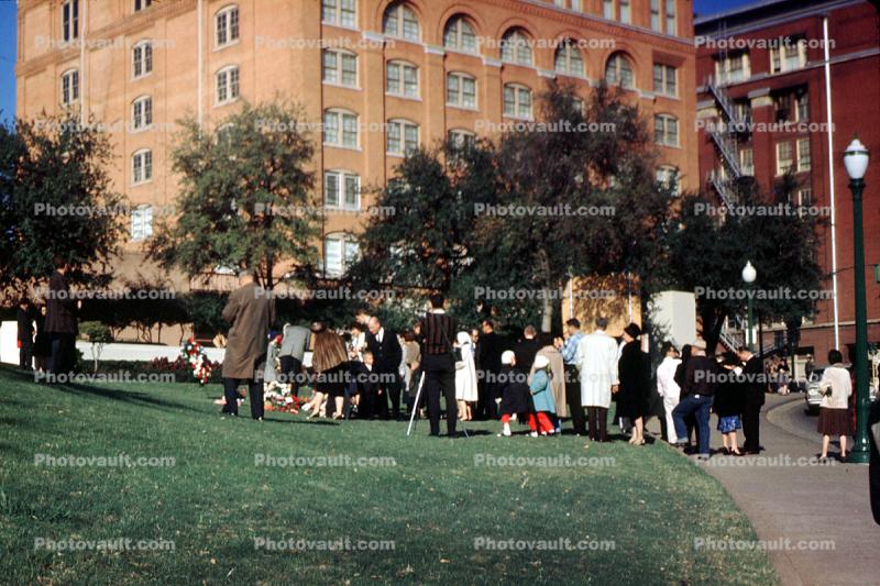 This is the spot where JFK was assassinated, Dallas, 1960s
