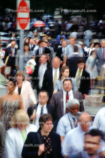 Busy Downtown, Mad Men, Madison Avenue, crowds, businesspeople, madmen, businessman
