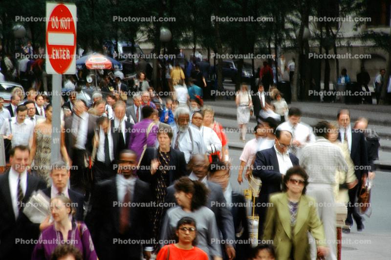 Busy Downtown, Mad Men, Madison Avenue, crowds, businesspeople, madmen, businessman