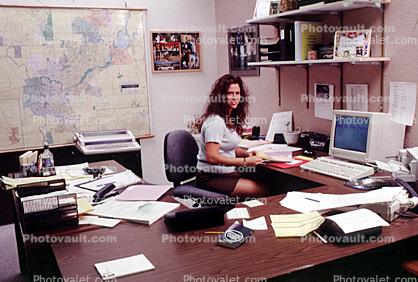 Paperwork, Business Woman, Paper Stacks, bureaucracy, piles, archive, clutter, documents, paperless